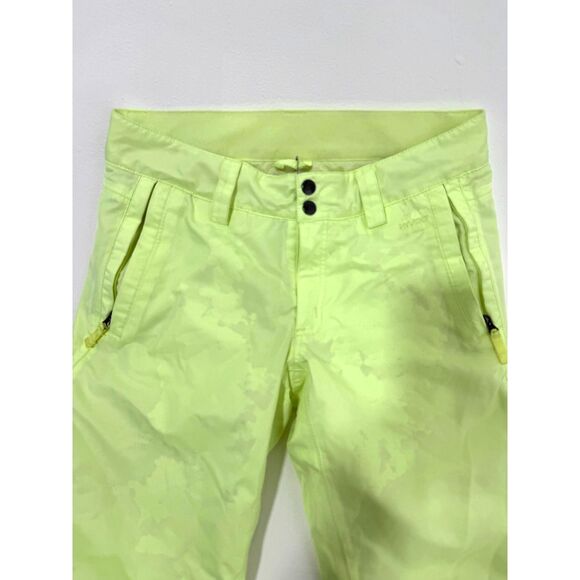 The North Face, neon lime snow pant, lightly lined - Picture 2 of 8